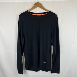 Omni-Wool Wool Blend Base Layer Black Long Sleeve Crew Neck Men's Size XXL